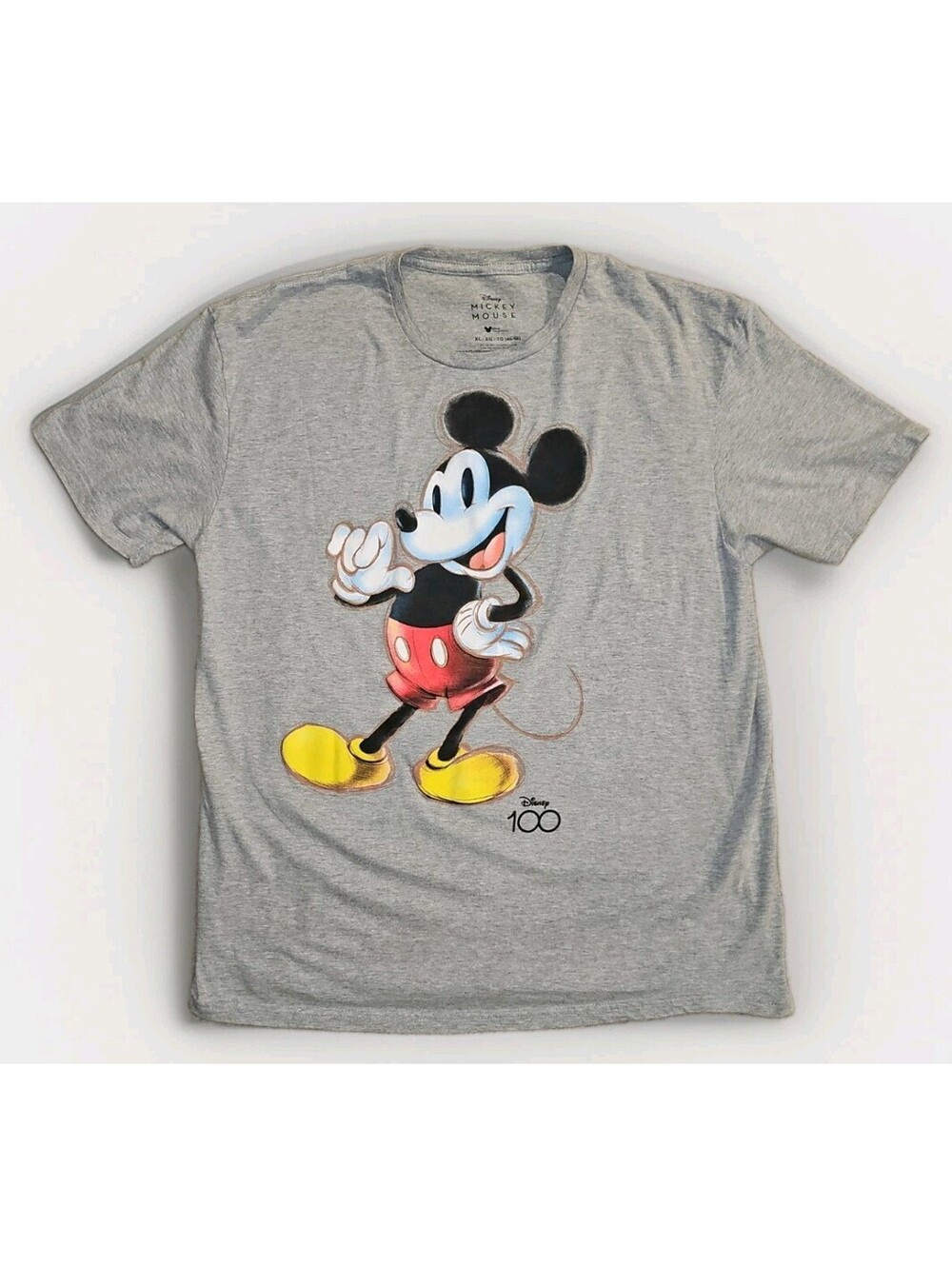 Disney 100 Retro Mickey Mouse graphic t-shirt Size XL (217)